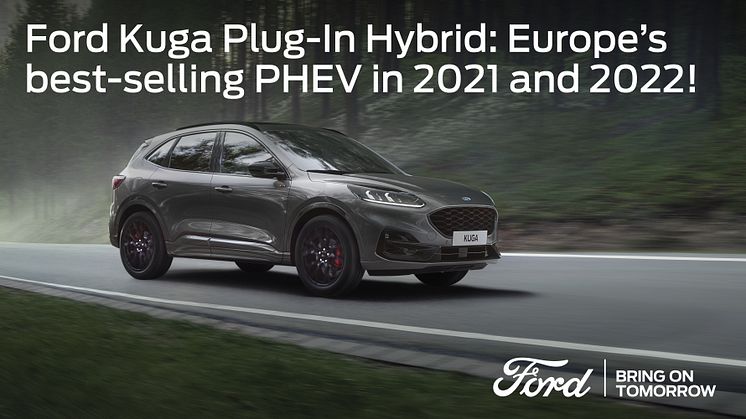 A Ford Kuga Plug-In Hybrid immár második éve Európa legkelendőbb PHEV-modellje