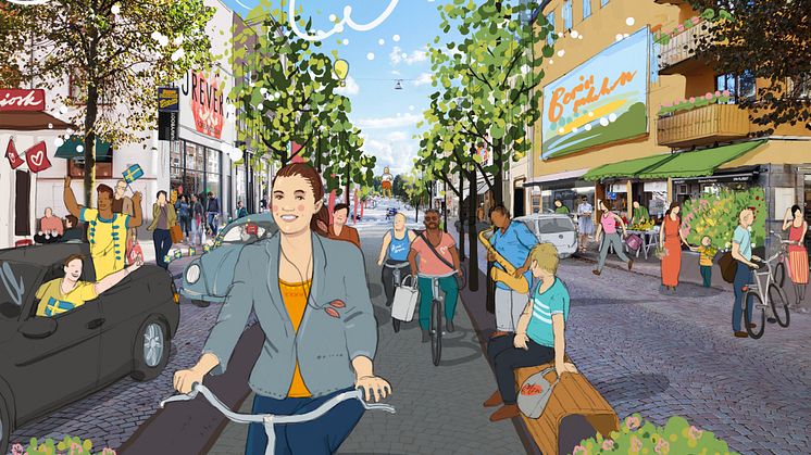 Nya visionsbilder ska utveckla Borås cityhandel