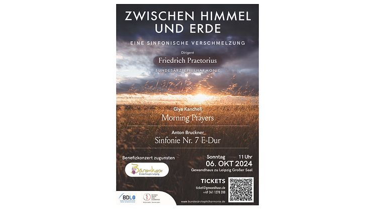 "Zwischen Himmel und Erde, eine sinfonische Verschmelzung": Benefizkonzert für Bärenherz im Gewandhaus zu Leipzig