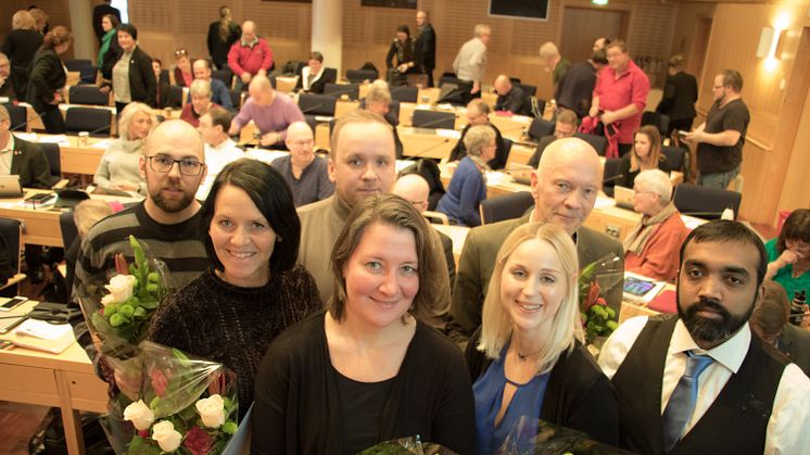 Folkhälsopriset 2017 gick till Ewa Öström Öberg och Kågedalens Ryttarförening, Skellefteå, Leopold Sjöström, Sorsele och Dorotea IF:s ungdomsledare samt  Peter och Frida Karlsson, Nordmaling.