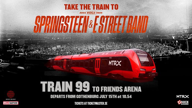 Train 99 presenteras av MTRX, Live Nation, Sony Music och Rockklassiker.