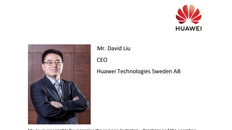 CV David Liu, VD Huawei Technologies Sweden AB