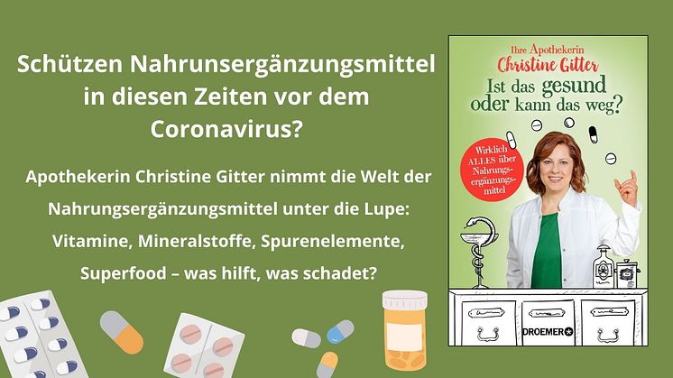 Pille, Pulver, Powerfood: Schützen uns Nahrungsergänzungsmittel vor dem Coronavirus?