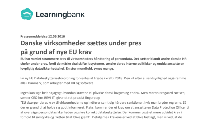 Danske virksomheder under pres fra nye EU krav
