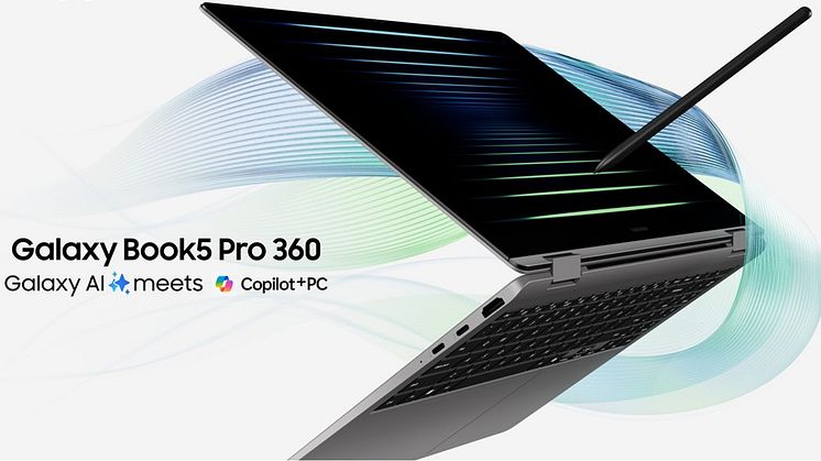 Omfavn AI med Galaxy Book5 Pro 360: Den første i Samsungs serie af nye kraftfulde AI-pc'er