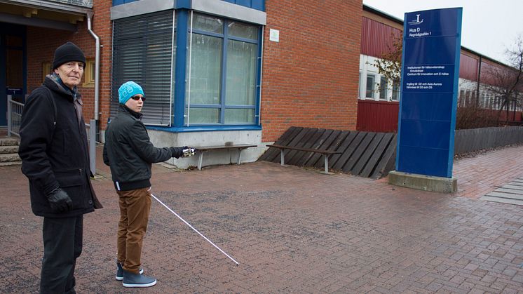 Laser i handen hjälp för synskadade