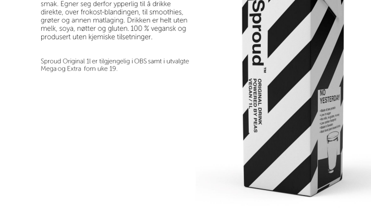 Sproud plantebasert drikke lanseres i Norge! 