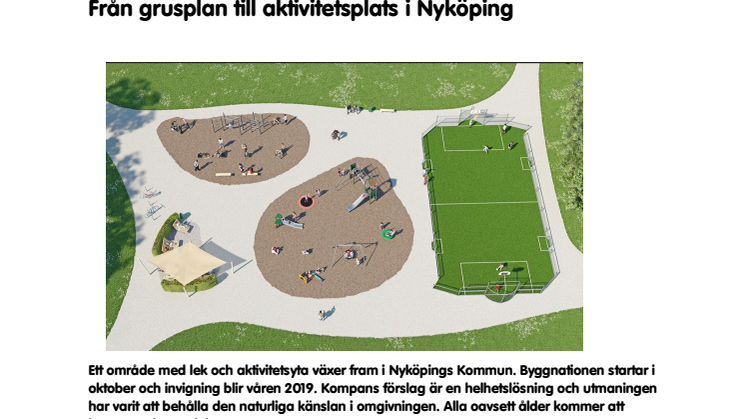 Från grusplan till aktivitetsplats i Nyköping