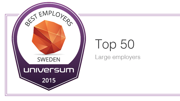 Sigma listed among best big employers in Sweden according to Universum and Metrojobb survey