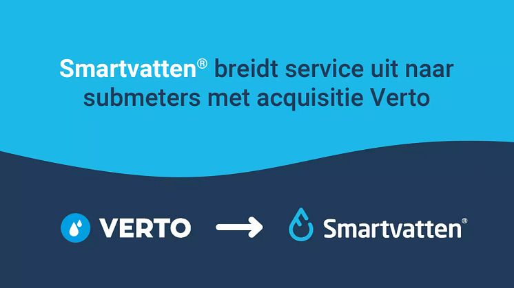 Smartvatten breidt service uit naar submeters met acquisitie Verto