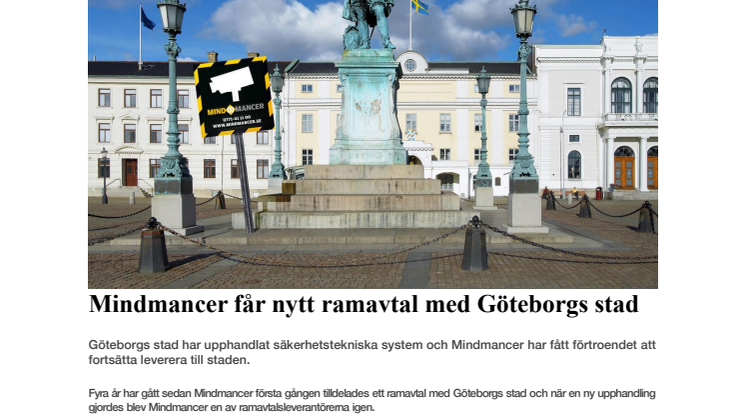 Mindmancer får nytt ramavtal med Göteborgs stad