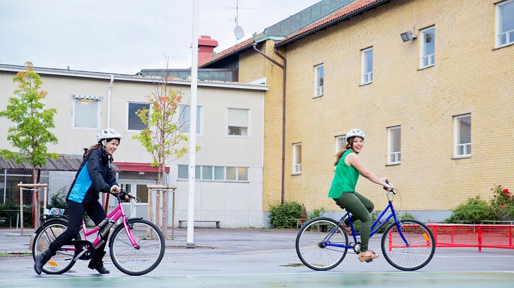 Det är roligt att kunna cykla. Foto: Hanna Mi Jakobson