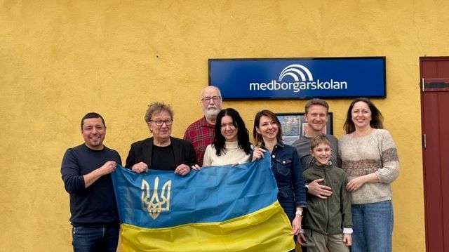 Deltagare i Medborgarskolans ukrainska förening. 