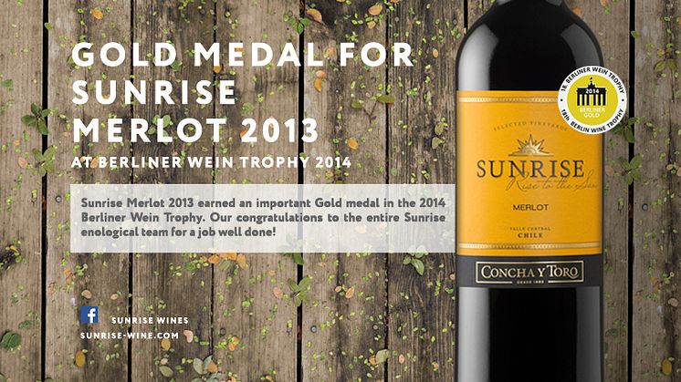 Guld till Sunrise Merlot