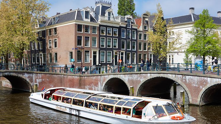 Sightseeing på Amsterdams kanaler
