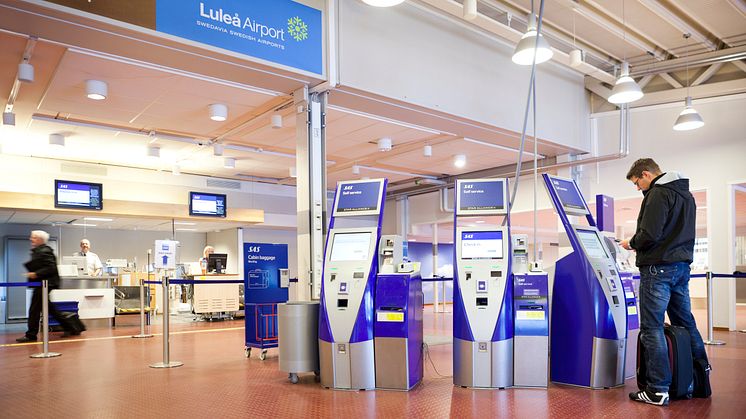 Fortsatt ökning i flygresandet från Luleå Airport  
