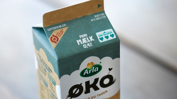 Arla ØKO-mælk får Hjertemærkets højeste kvalitetsstempel