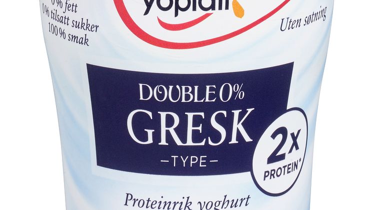 Yoplait Double 0% Gresk type - naturell