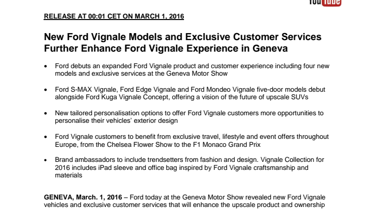 Ford @ Genéve Motor Show - Vignale bliver endnu mere lækkert (engelsk)
