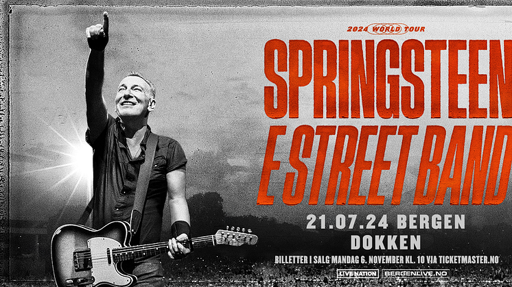 BRUCE SPRINGSTEEN AND THE E STREET BAND 2024 WORLD TOUR