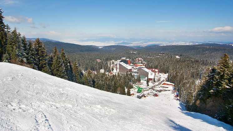 Borovets (Bulgaria), which is the cheapest resort for adult skiers according to the Post Office 2023 Ski report
