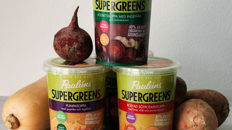 Paulúns Supergreens – färgstarka soppor laddade med supergrönsaker