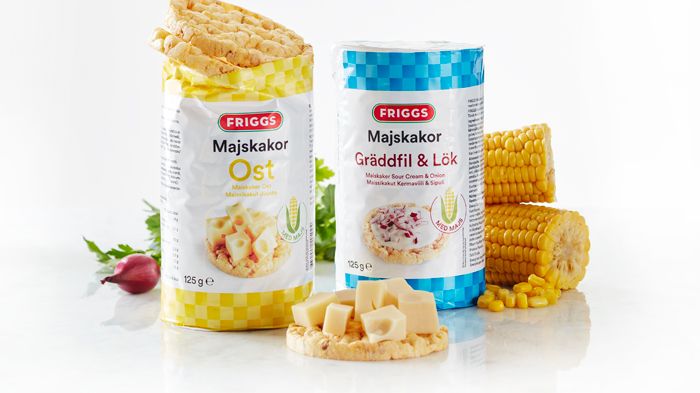 Smakfavoriter från Friggs nu som majskakor