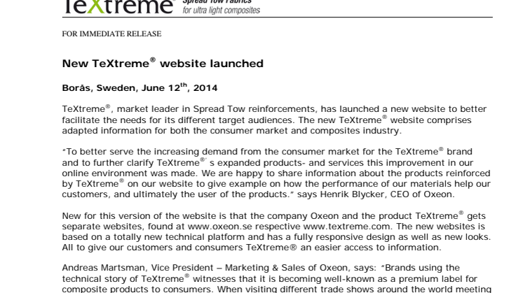 New TeXtreme® website launched