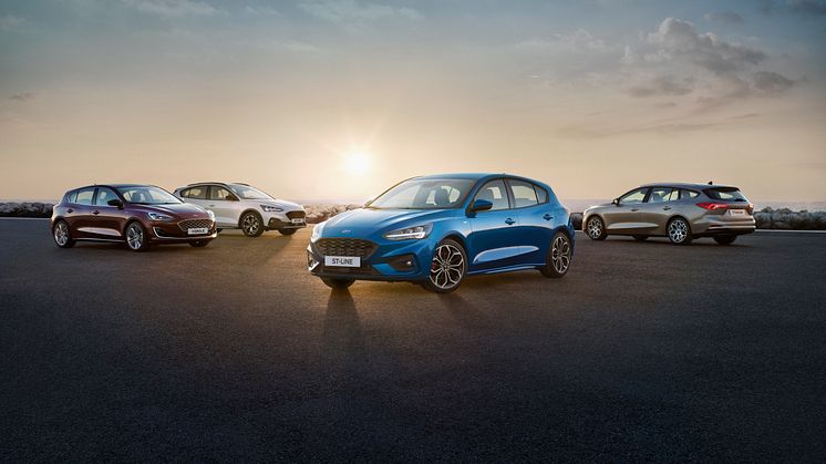 Zur umfangreichen Modell-Familie gehören die Premium-Ausstattungslinie Vignale und ein neues Crossover-Angebot, der Ford Focus Active