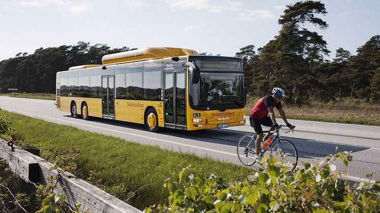 Den enkätundersökning om kollektivtrafik som genomfördes i Löddeköpinge, Hofterup och Ålstorp i våras visar att det finns potential för ökat bussresande. Foto: Karl-Johan Hjertström