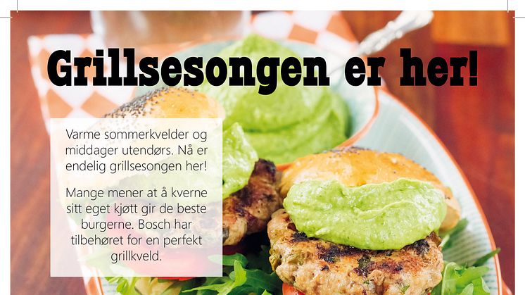 Burgerkjøtt perfekt kvernet gjennom Bosch kjøttkvern