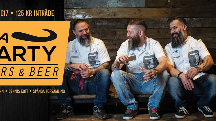 Spånga Beard Party bjuder in till en skön skäggfest med barberare, skäggtävling och microbryggeri.