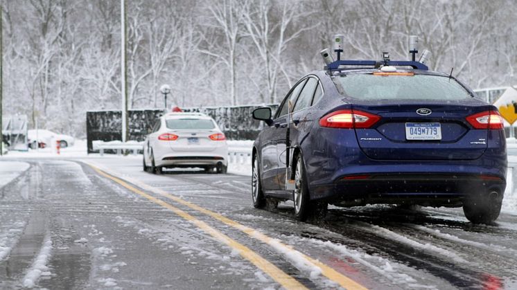 A Ford az iparágban elsőként teszteli önjáró autóit havas utakon, tovább gyorsítva ezzel fejlesztési programját