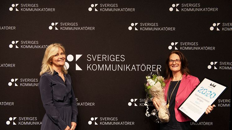 Josephine Edwall Björklund, Kommunikationsdirektör, Essity vann i kategorin Näringsliv.