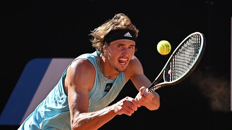 Alexander Zverev på Rome Masters. Klar för spel i Stockholm Open 2022. Foto: Peter Staples_ATP Tour