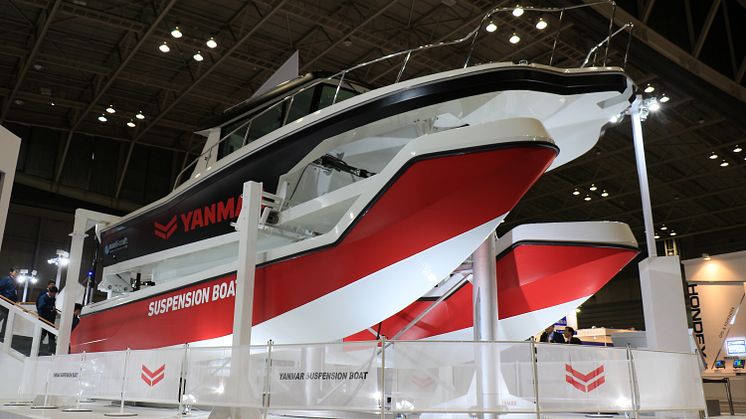 The suspension boat at the Japan International Boat Show 2018