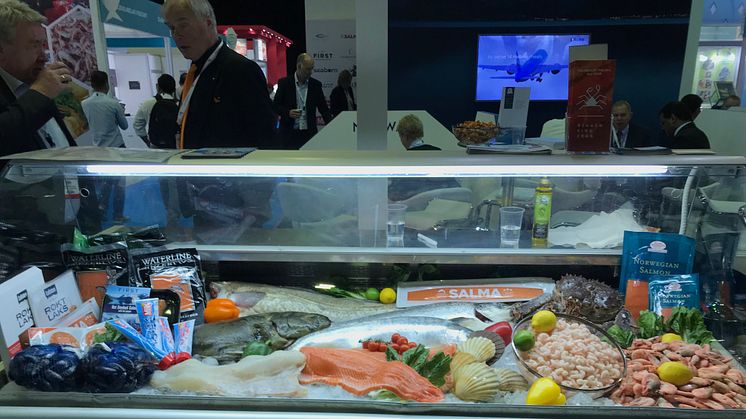 Trekkplaster på Seafex Dubai: lekker norsk sjømat