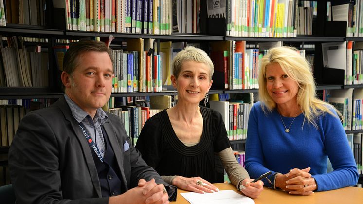 L-R: Dr Matt Kiernan, Professor Dianne Ford and Jaye Connolly-LaBelle.