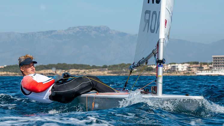 Uffe Tomasgaard ligger på 8. plass i verdenscup-regatta i Nederland. FOTO: Morten Jensen