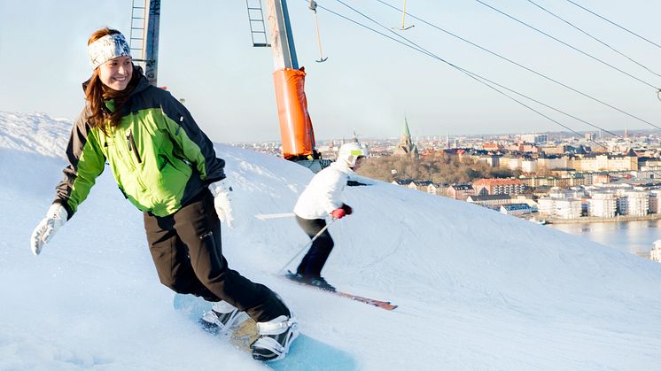 Skidåkning i Hammarbybacken från och med juldagen