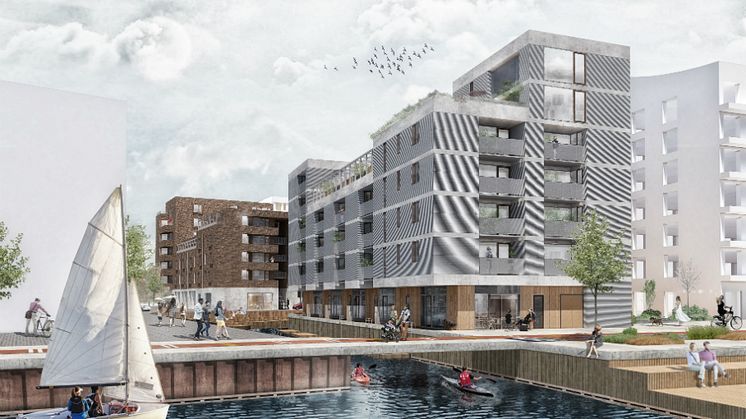 Hållbarhetsverktyget har till exempel använts i Riksbyggens kommande projekt i Inre Hamnen, Norrköping. Resultatet kan ses i den bifogade bilden nedan och där samtliga parametrar antingen är bättre eller bäst.