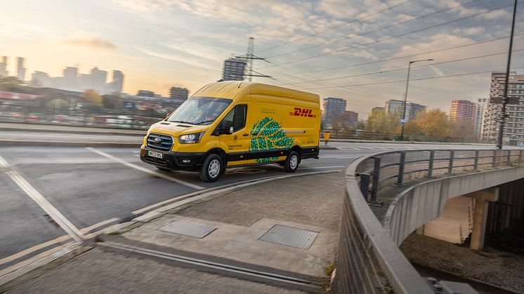 Allerede nu er de første Ford E-Transit på vejene for Deutsche Post DHL Group.