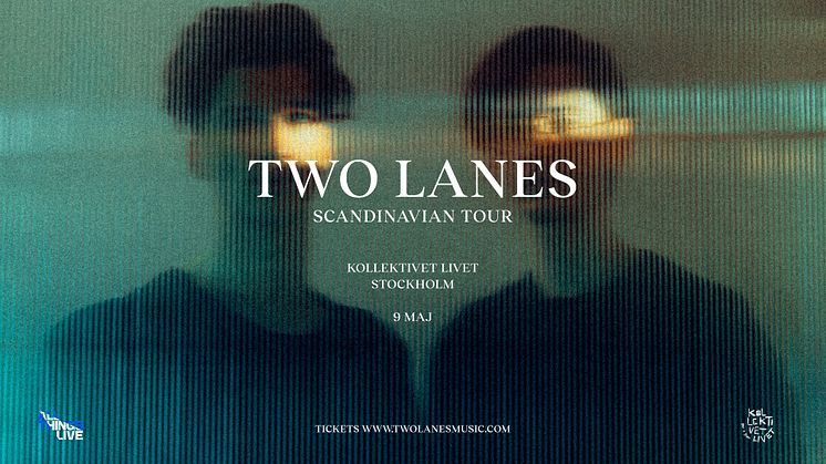 Den elektroniska duon TWO LANES till Sverige!