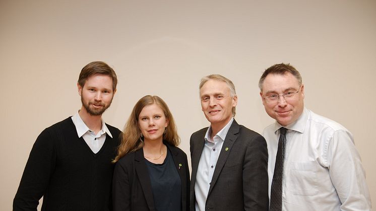 Rasmus Ling, Emma Berginger, Rickard Persson och Anders Åkesson.