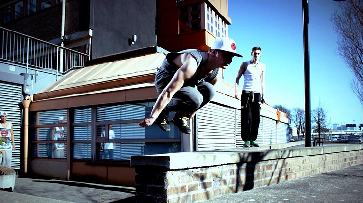 Tävling med svenska eliten i Free Running, Parkour  och Tricking 3 maj kl 15.00