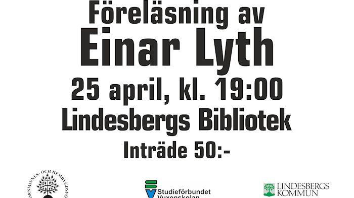 ​Einar Lyth föreläser om"Beredskapstiden i Örebro län"