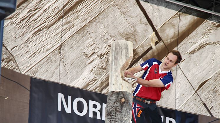 Tøft for nordmennene under Nordic-cup, TIMBERSPORTS® i Hamar