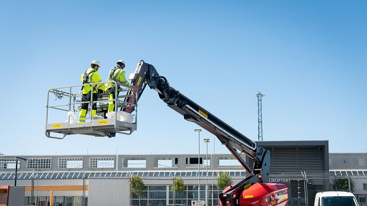 BILDE: To arbeidere på prosjekt Sola P-hus i Stavanger