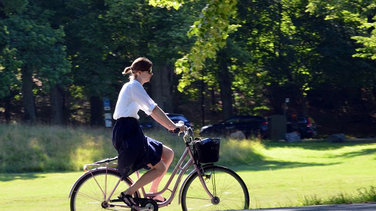 cykla på Djurgården
