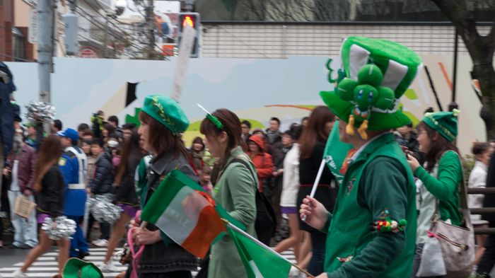 Irländsk fest i Tokyo. 